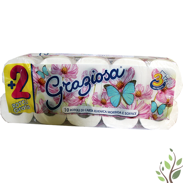 Graziosa toalettpapír 8+2 tekercs 3 rétegű