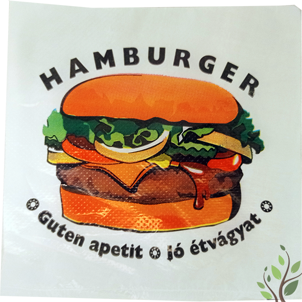 Hamburger zacskó 1000db mintás