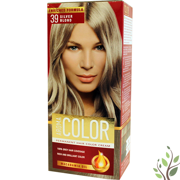 Aroma Color hajfesték 39 ezüst szőke