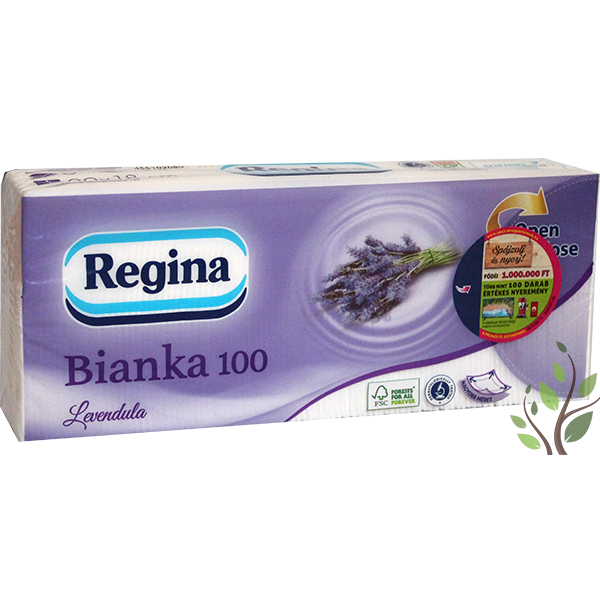 Regina papírzsebkendő 3 réteg 100 db levendula