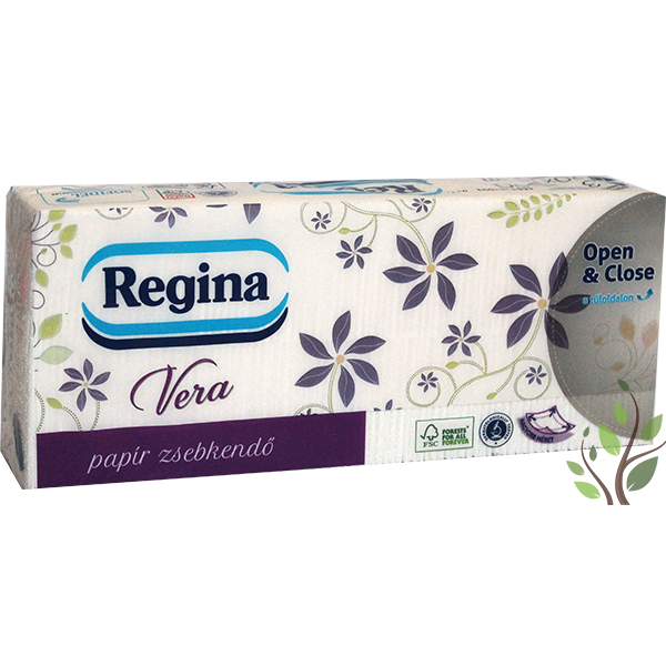 Regina papírzsebkendő 3 réteg 90 db vera