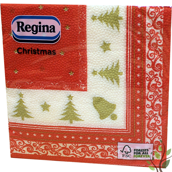 Regina karácsonyi szalvéta 1 réteg 20 lap 33x33