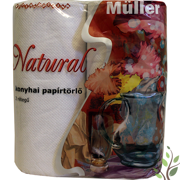 Müller kéztörlő 2 tekercs 2 réteg Natural