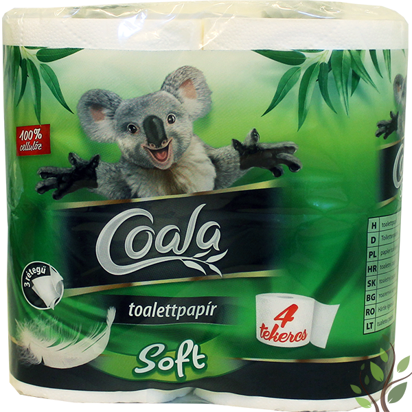 Coala Soft toalettpapír 4 tekercs 3 réteg