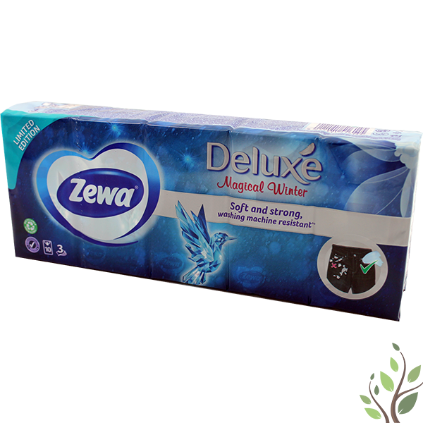 Zewa Deluxe papírzsebkendő 10x10 db 3 réteg magical winter