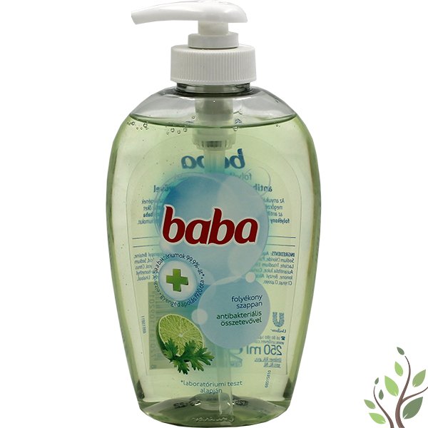 Baba folyékony szappan 250ml anitbakteriális, lime pumpás