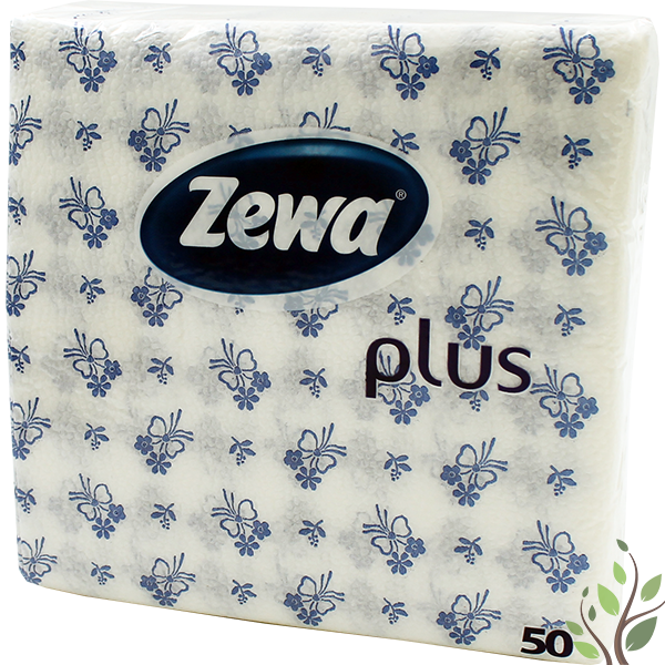 Zewa szalvéta 1 réteg 50 lap 33x33 kék mintás