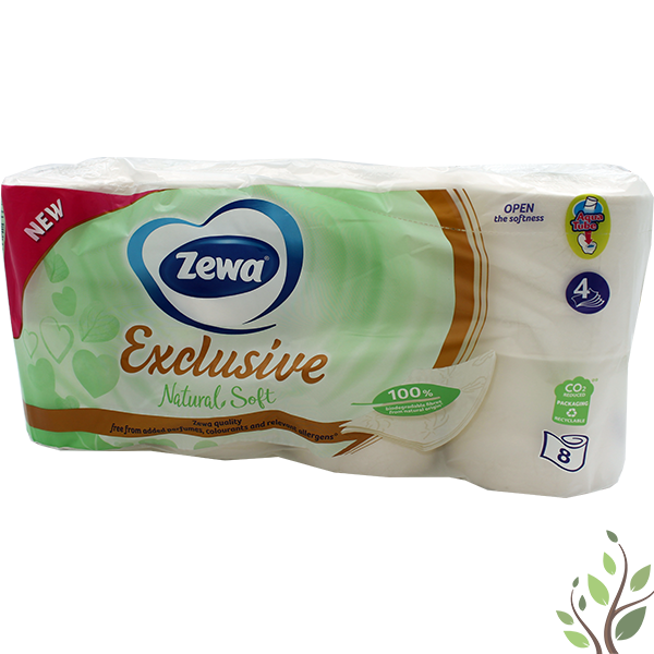 Zewa Exclusive toalettpapír 8 tekercs 4 réteg natural soft 150 lap