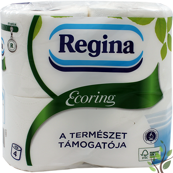 Regina toalettpapír 4 tekercs 2 réteg Ecoring