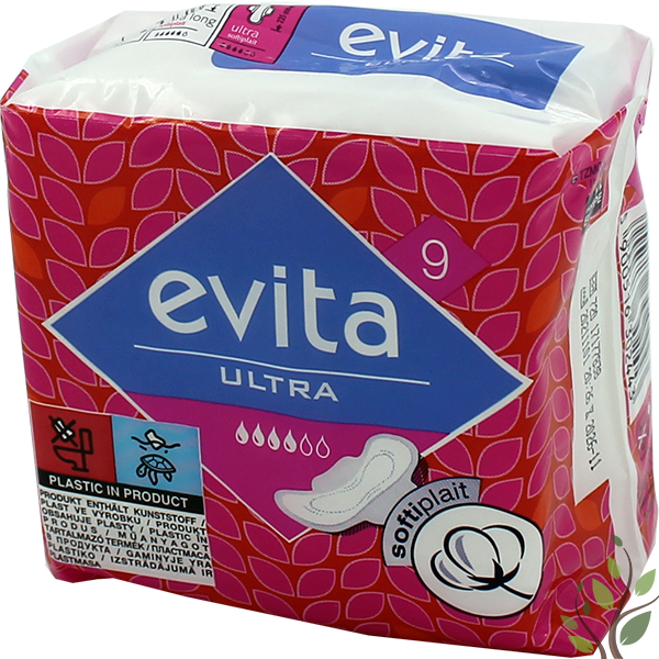 Evita egészségügyi betét 9db ultra softiplait