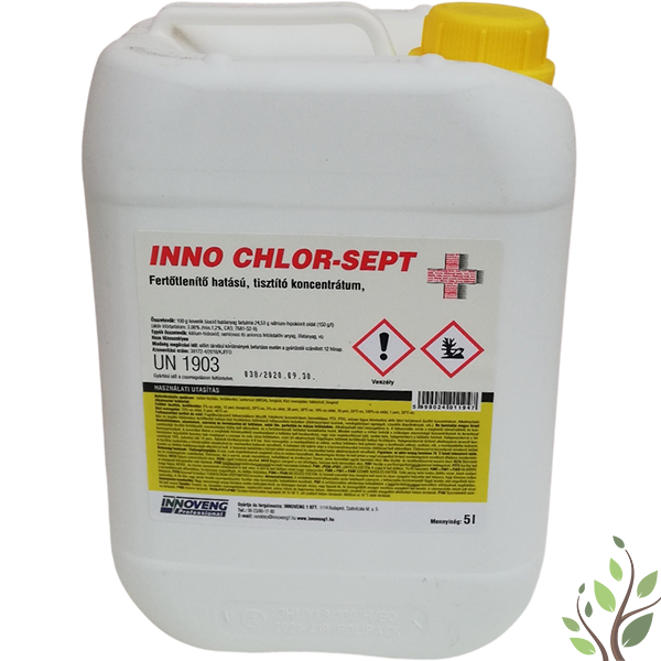 INNO CHLOR-SEPT fertőtlenítő hatású, tisztító koncentrátum 5l