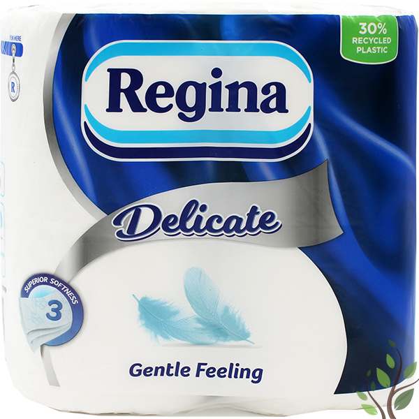 Regina toalettpapír 4 tekercs 3 réteg 150 lap delicate gentle feeling