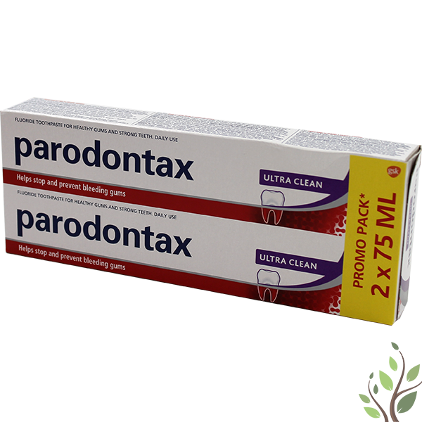 Paradontax fogkrém 2x75ml ultra clean