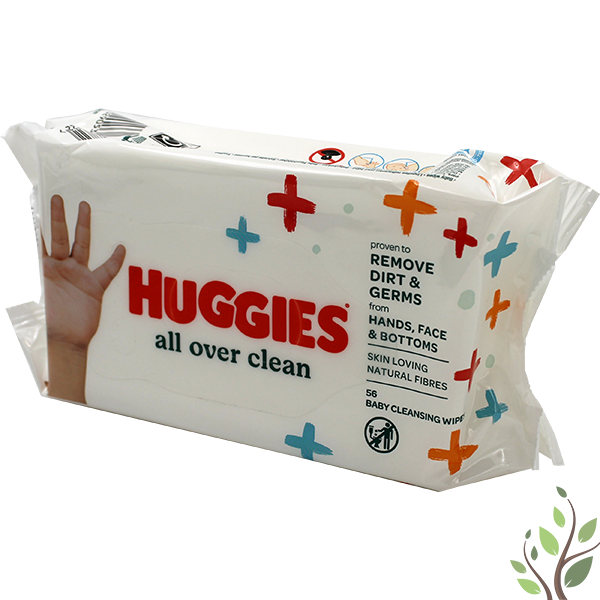 Huggies popsitörlőkendő 56db utántöltő all over clean